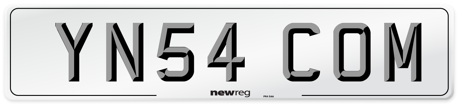 YN54 COM Number Plate from New Reg